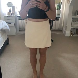 Zara tie up cream skirt. Size L